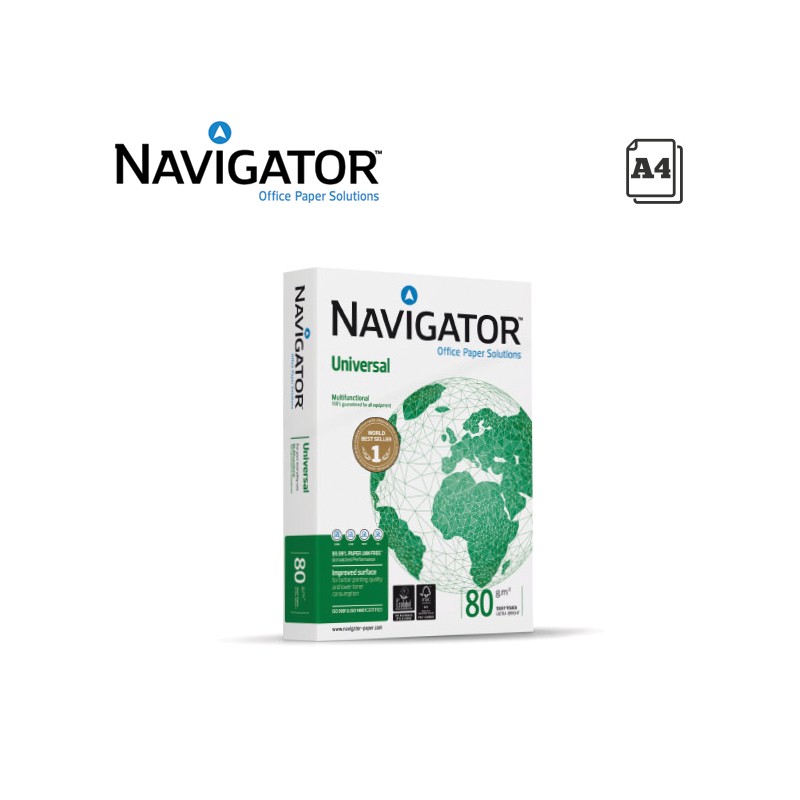 NAVIGATOR A4 COPY PAPER 80gr - 500 SHEETS - Imports