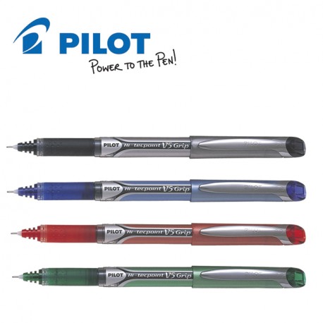 PILOT HI-TECPOINT V5 GRIP LIQUID INK ROLLER PEN - FINE TIP