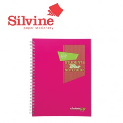 SILVINE FLUORESCENT TWIN WIRE A4 NOTEBOOKS -160 pages - 80 sheets