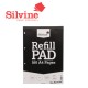 SILVINE PLAIN REFILL PAD A4 - 160 pages - 80 sheets