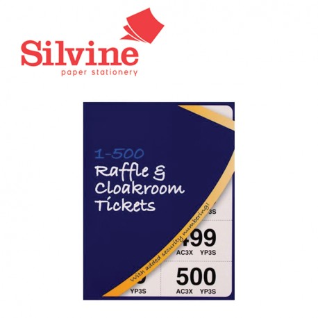 SILVINE RAFFLE & CLOAKROOM TICKETS 1-500