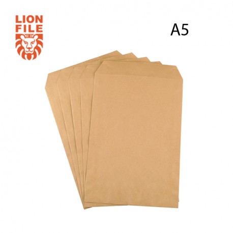 A5 BROWN ENVELOPES 100GSM - PACK OF 50