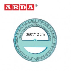 ARDA PROTRACTOR 360°/12 cm