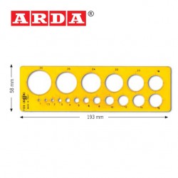 ARDA TEMPLATES - Ø 1÷30 mm