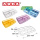 ARDA PEN TIDY - TRANSPARENT COLOURS