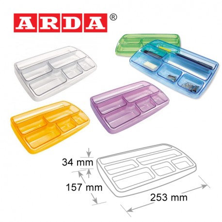 ARDA PEN TIDY - TRANSPARENT COLOURS