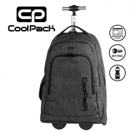 COOLPACK BAGS - TROLLEY BACKPACK SNOW BLACK 863