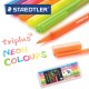 STAEDTLER TRIPLUS FINELINER 323 NEON COLOURS -  Box of 6 