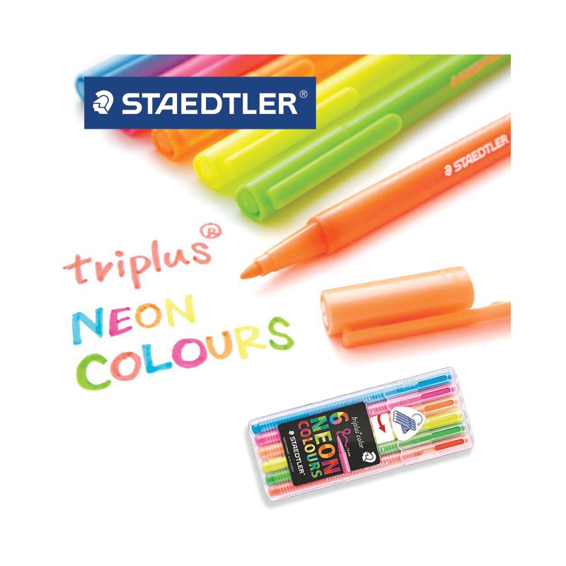 Staedtler · Staedtler - Triplus Fineliner - Box 6 St Neon Colours (MERCH)  (2019)