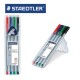 STAEDTLER  TRIPLUS FINELINER 334 - Box of 4 assorted colours