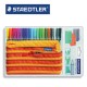 STAEDTLER  TRIPLUS FINELINER 334 - Pencil Case of 20 assorted colours