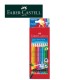FABER CASTELL TRIANGULAR COLOUR PENCILS - Pack of 10