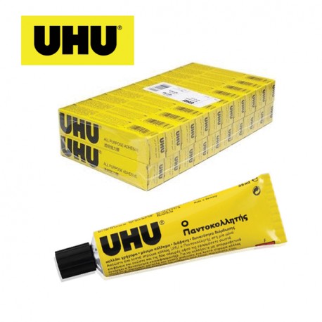 UHU All Purpose Adhesive Glue - 60ml - Pack of 12 Tubes