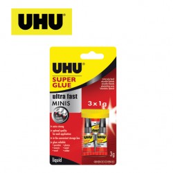 UHU SUPER GLUE MINIS 3x1GR