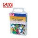 SAX COLOUR DRAWING PINS - Pack of 120