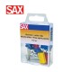 SAX BINDER CLIPS - Pack of 6 assorted colours