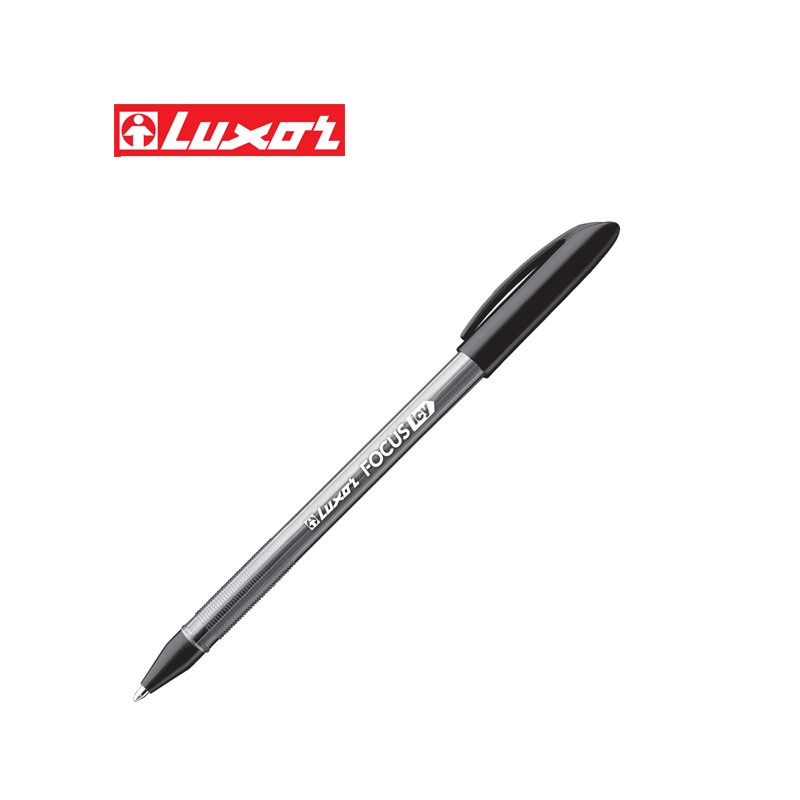 color negro Pack de 50 bolígrafos Luxor Focus Icy 