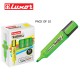 LUXOR HIGHLIGHTERS - GREEN - PACK OF 10