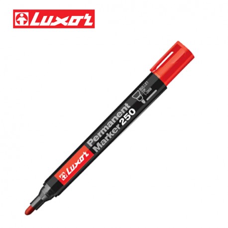LUXOR PERMANENT MARKERS - RED