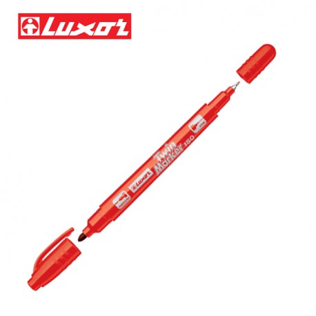    LUXOR TWIN MARKERS - RED