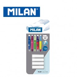 Milan Blister of 4 spare erasers for Capsule & Compact Mechanical Pencils