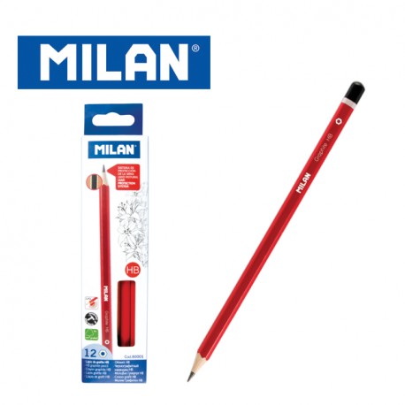 Milan Pencils - Box of 12 HB graphite pencils