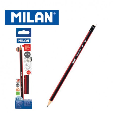 Milan Pencils - Box of 12 HB graphite pencils