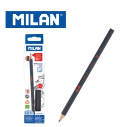 Milan Pencils - Box of 12 HB Rubber Touch triangular graphite pencils