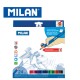 Milan Colour Pencils - Box of 12 or 24 triangular colour pencils with Rubber Touch