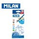 Milan Colour Pencils - Box of 12 or 24 triangular colour pencils with Rubber Touch
