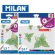 Milan Colour Pencils - Box of 12 MAXI triangular colour pencils + FREE Sharpener