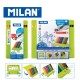Milan Colour Pencils - Box of 12 MAXI triangular colour pencils + FREE Sharpener