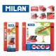 Milan Colour Pencils - Box of 12 MAXI triangular colour pencils + FREE Sharpener