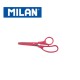 Milan Scissors - Basic Scissor 13.4cm with blade same colour as body - Ideal for School use