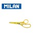 Milan Scissors - Basic Scissor 13.4cm with blade same colour as body - Ideal for School use