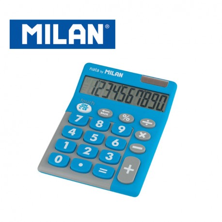 Milan Calculators - 10 digits with large keys - TOUCH DUO (5 colours available random selection when ordering online)